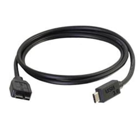 Fasttrack 10 ft. USB 3.0-USB 3.1 Gen 1 USB-C to USB Micro-B Cable M-M - Black FA1721144